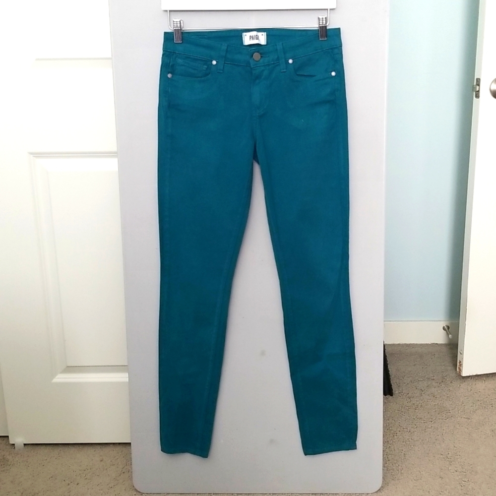 Turquoise jeans